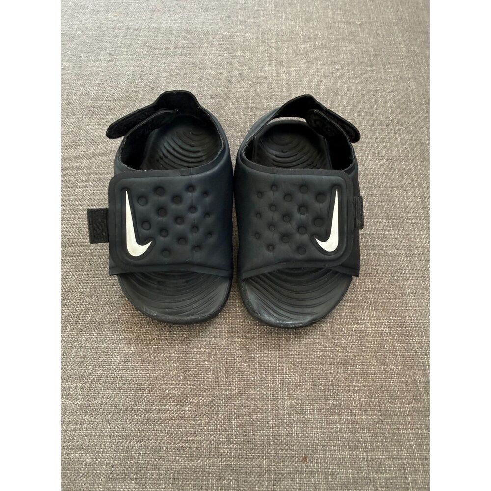 Nike sunray adjust 5 baby/toddler black sandals 3